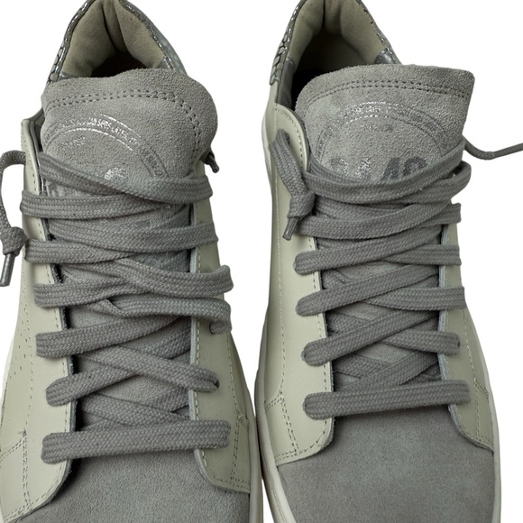 P448 Thea Platform Sneaker Women’s Size EU 40 9.5 Leather Grey White New WOBox - Picture 9 of 14